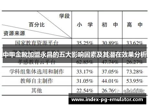 中甲金靴加盟永昌的五大影响因素及其潜在效果分析 中甲金靴加盟永昌的五大影响因素及其潜在效果分析