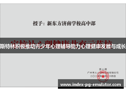 斯特林积极推动青少年心理辅导助力心理健康发展与成长 斯特林积极推动青少年心理辅导助力心理健康发展与成长